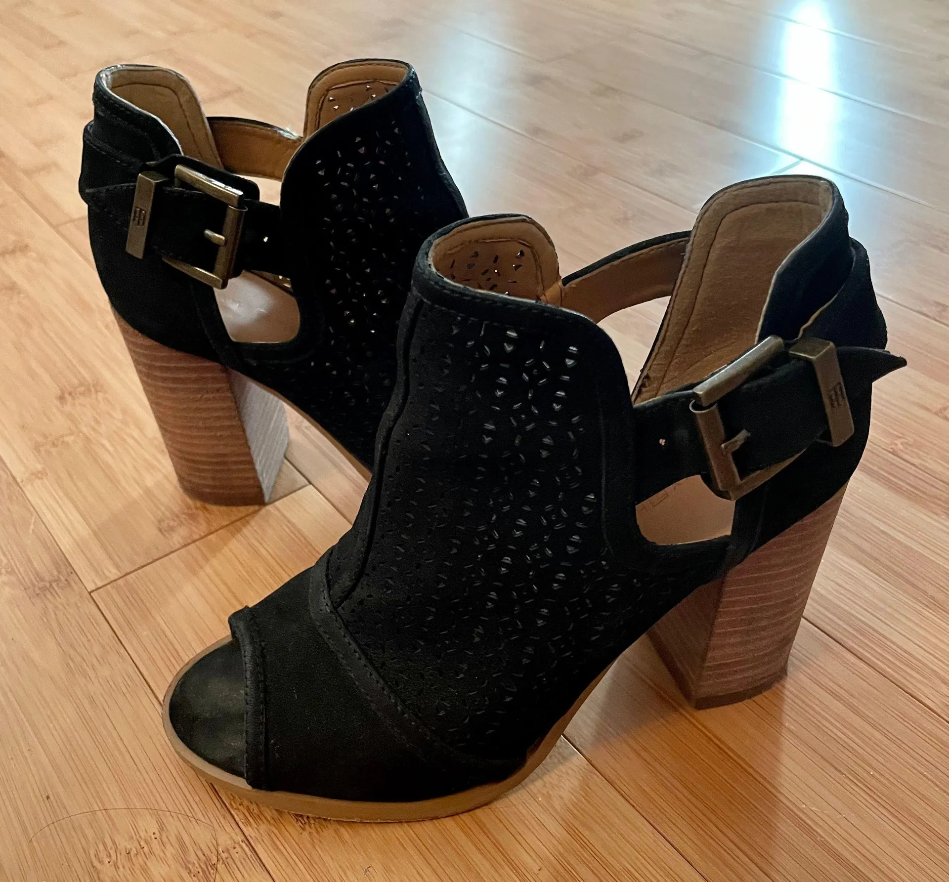 Tommy Hilfiger Prema Peep Toe Booties - Image 3