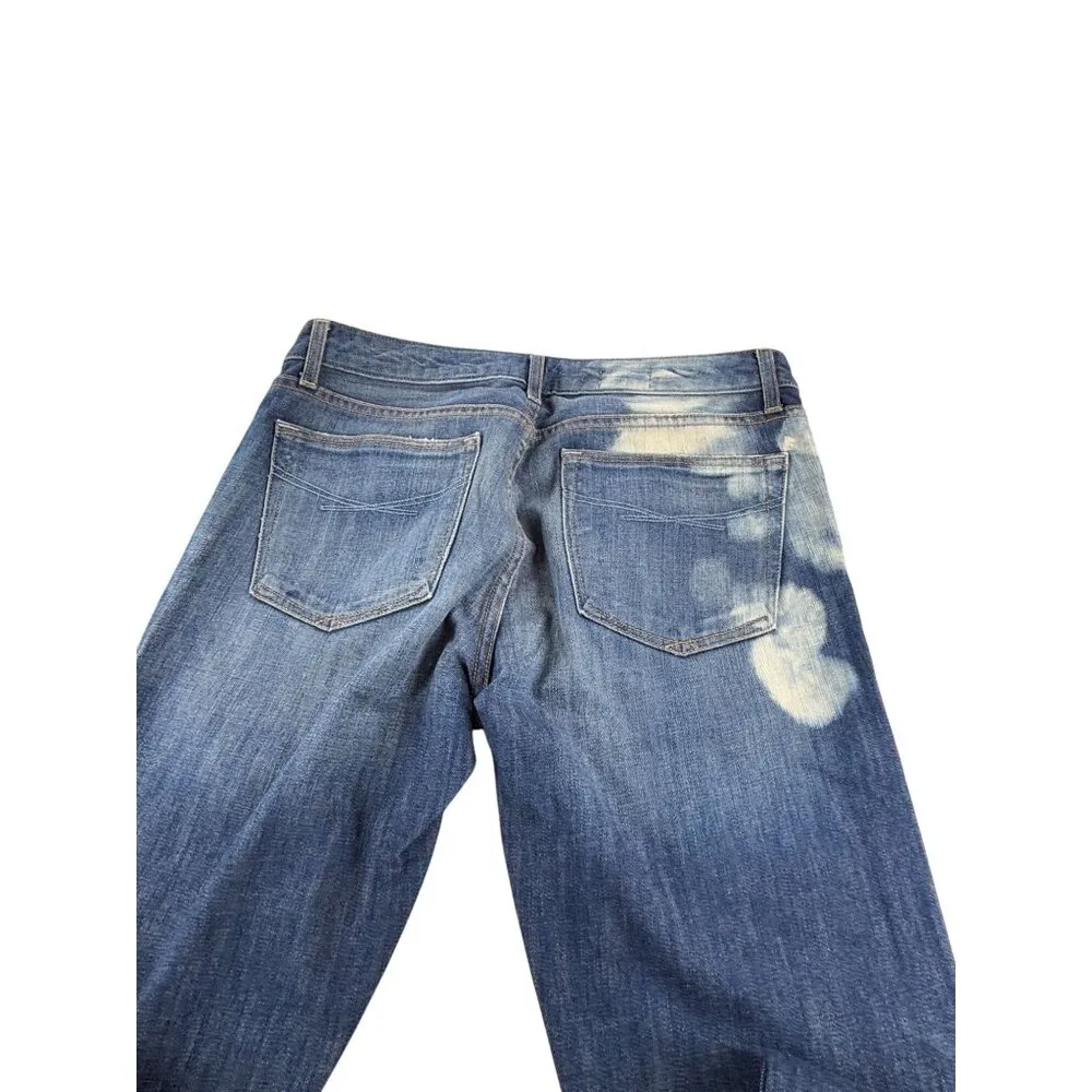 Gap 1969 Always Skinny Jeans Bleached Acid Distressed Denim Womens Size 28/6 - Image 7