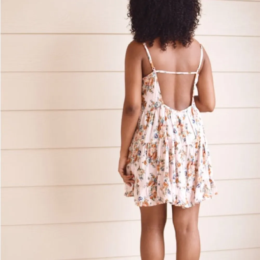 Forever 21 Floral Spaghetti Strap Dress size large Pink - Image 2