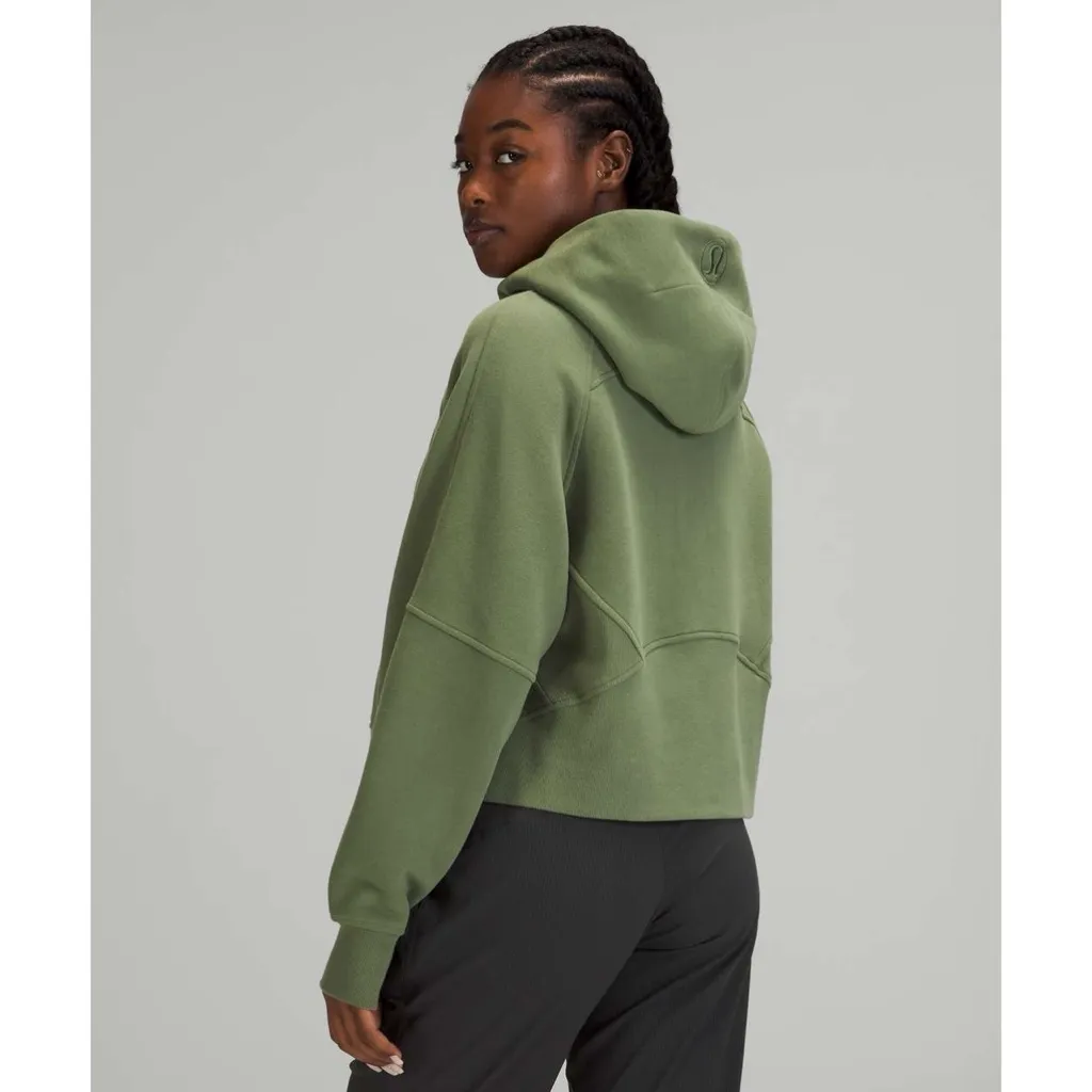 Lululemon Scuba Oversized Full Zip in Green Twill - Image 2