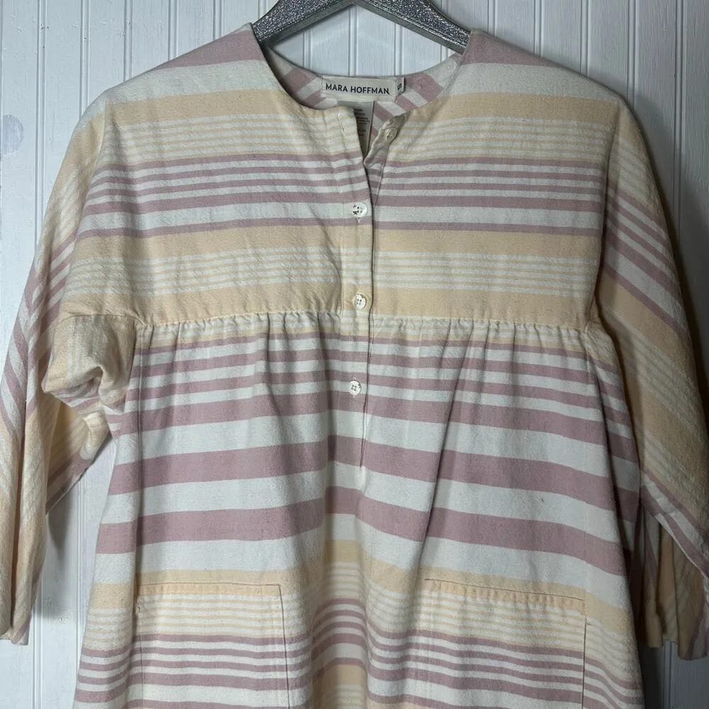 Mara Hoffman Striped Cotton Dress - Image 6