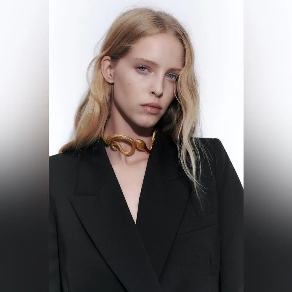 New! Zara Snake Choker Golden - Image 3