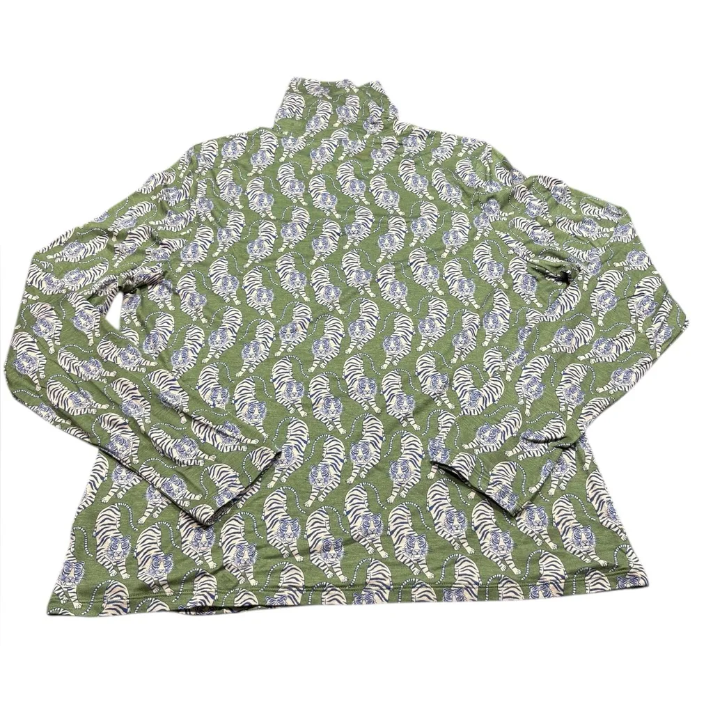 Boden Polly Tigers Top All Over Tiger Long Sleeve Mock Neck Womens XL 20 - Image 6