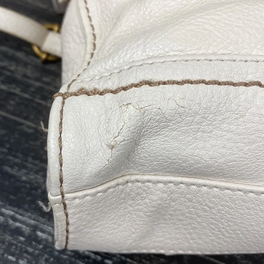 The Sak Ivory Leather Crossbody Handbag - Image 10