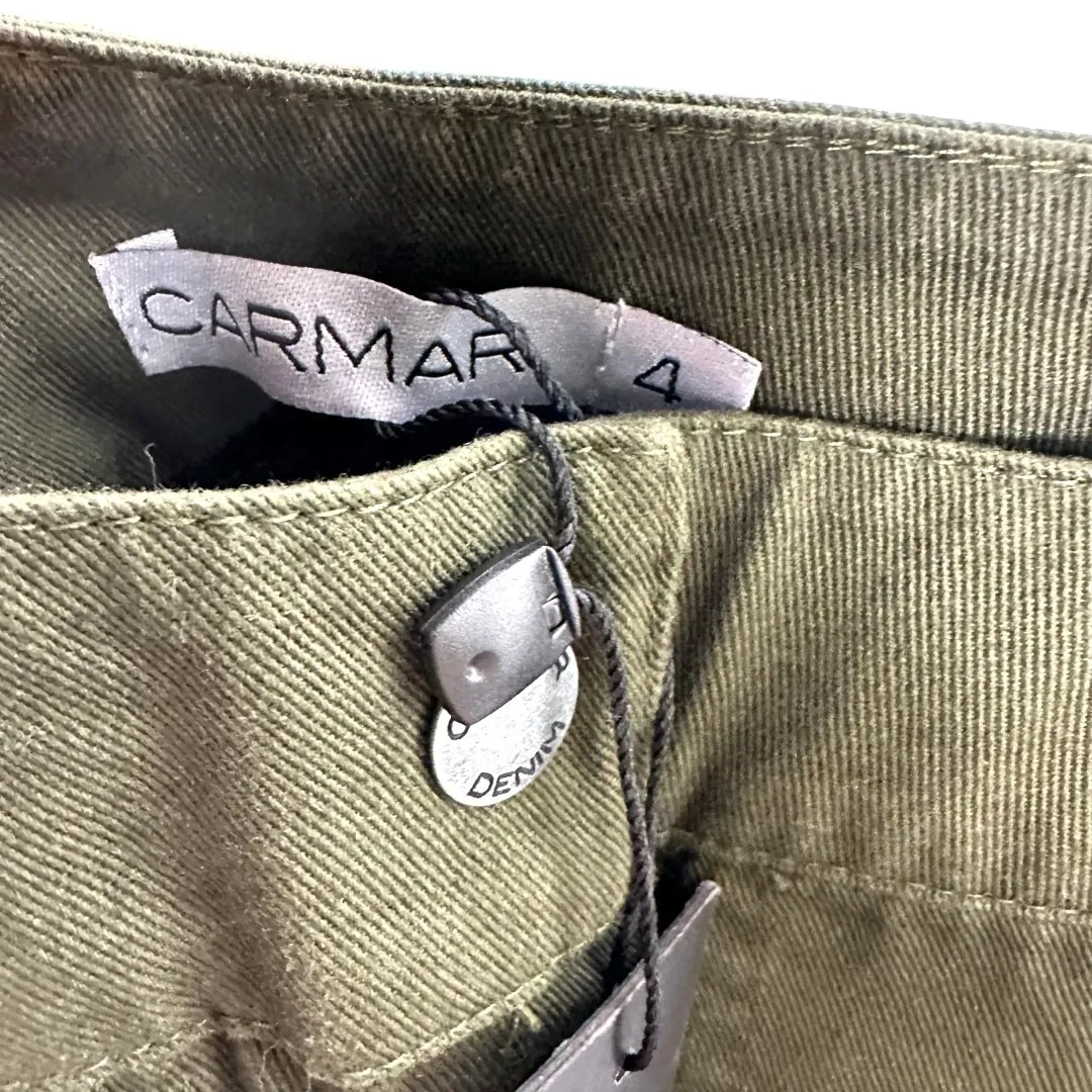 CARMAR Army Green Mini Skirt Size 4 - Image 7