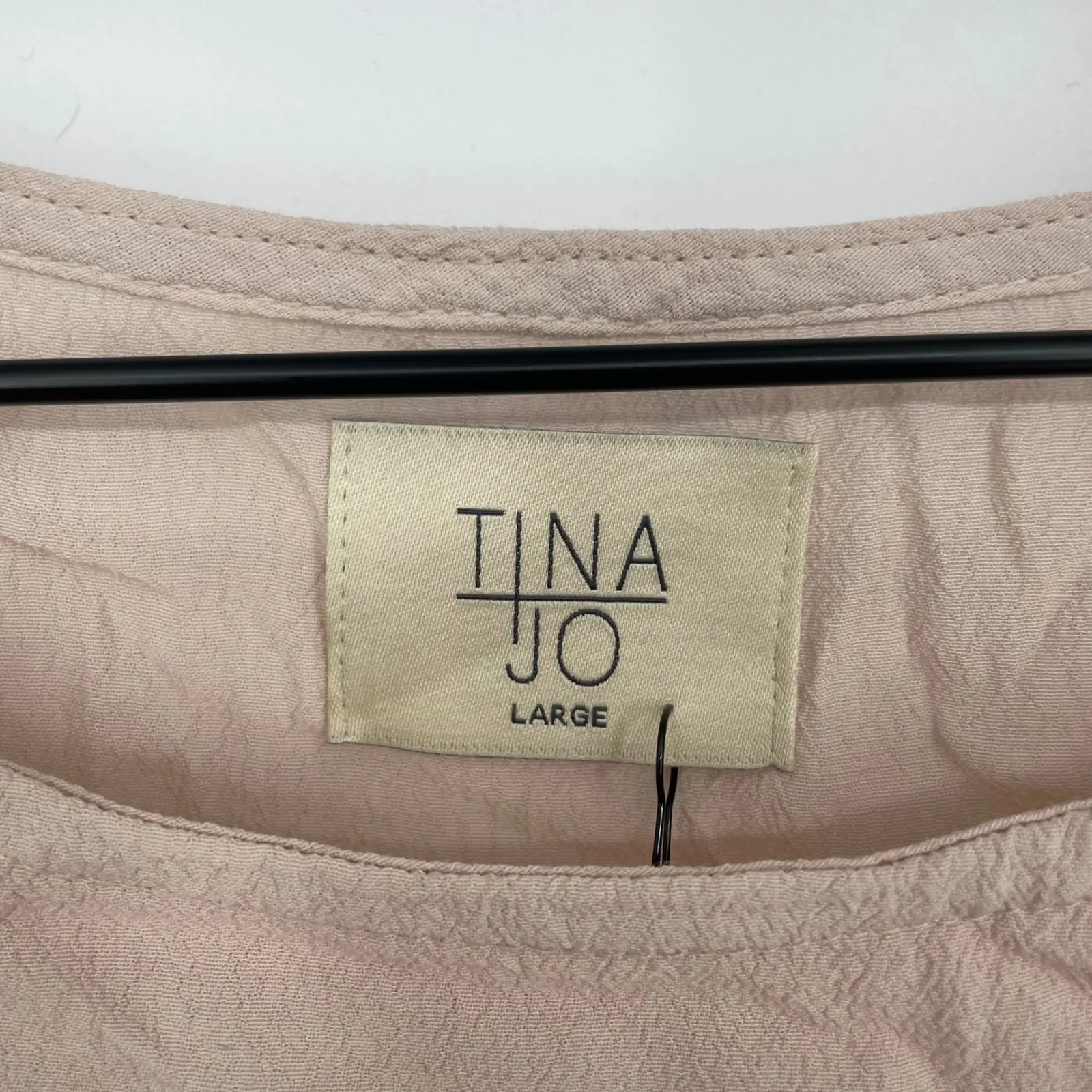 Tina Jo Tie Dye Sleeveless Tank Top Women Large Pink Rayon Casual Top Tan - Image 3