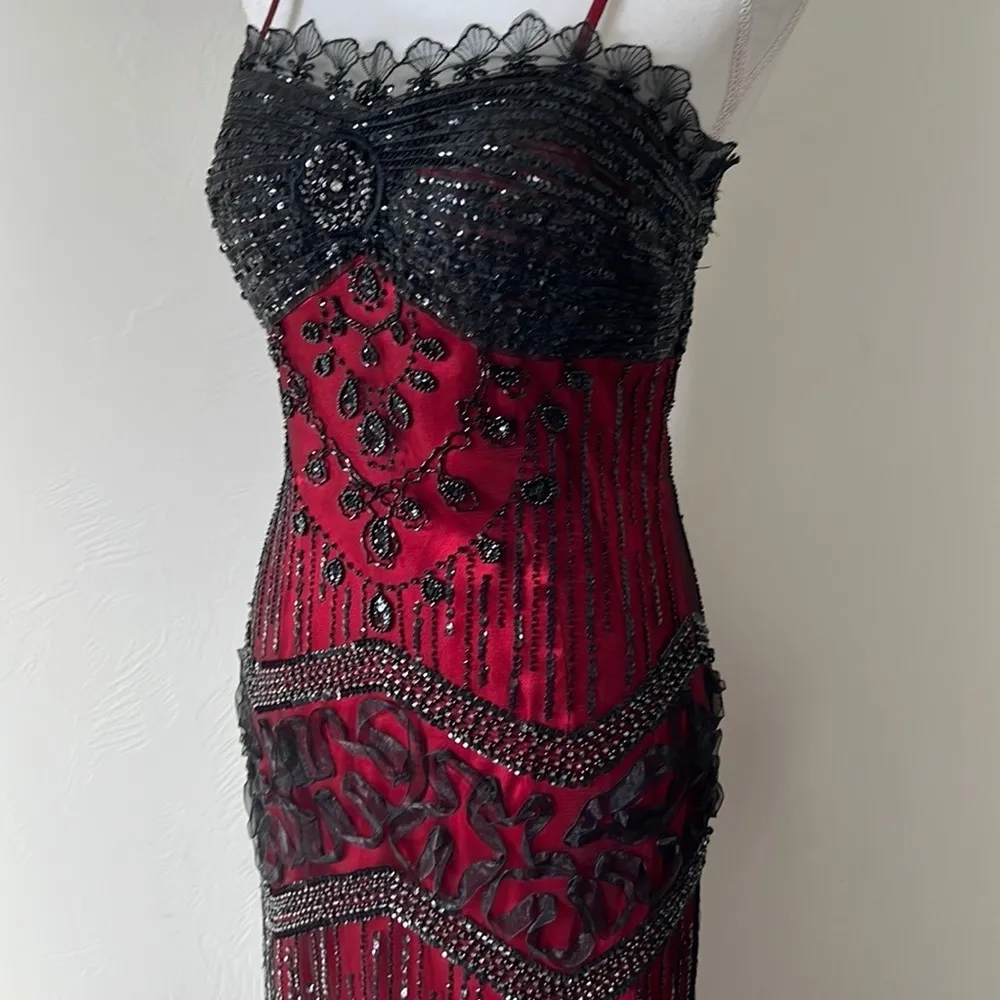 Vintage Gothic Prom Dress Size 12 - Image 5