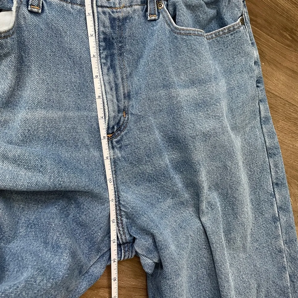 L.L. Bean Original Fit Relaxed Flannel Lined Medium Wash Jeans ~ Size 16 PET - Image 12