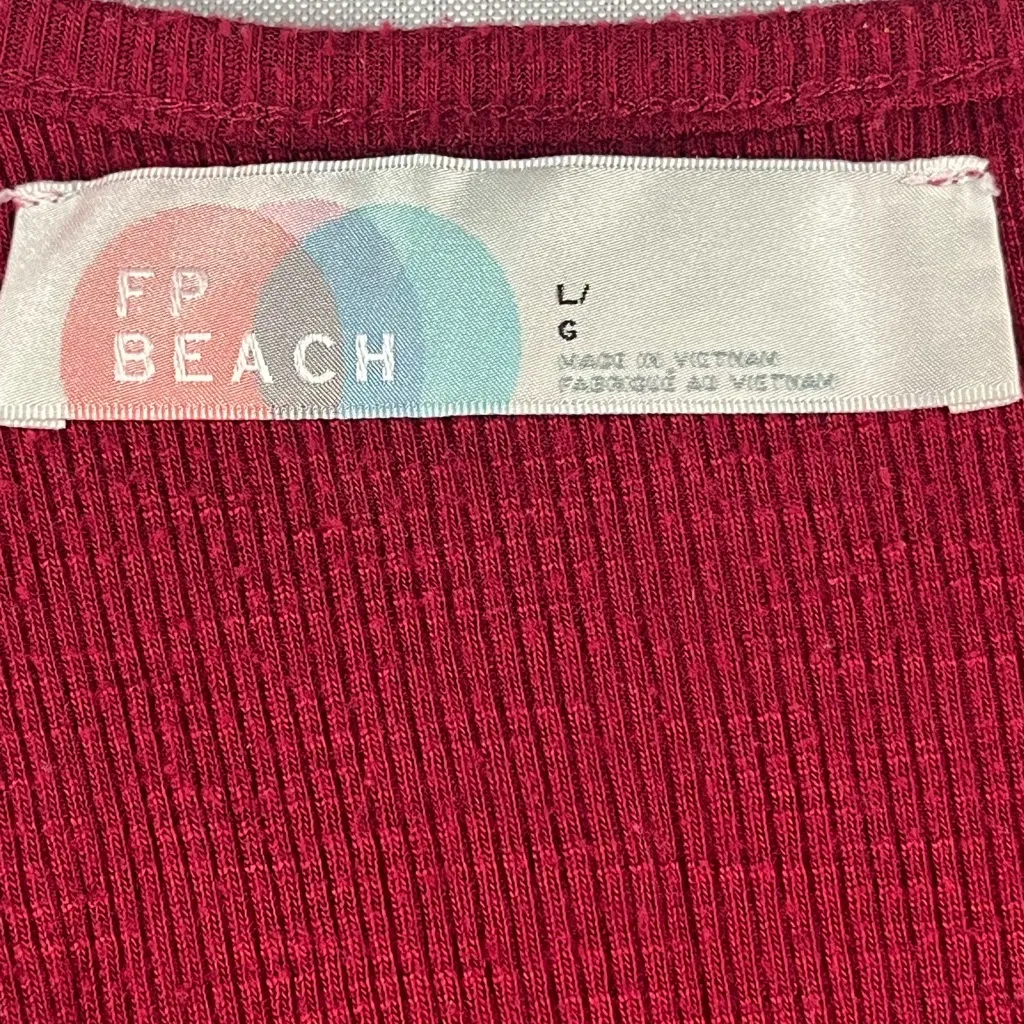 Free People Beach Ribbed Tank Dress/Tunic w/Scoop Neck - Image 6