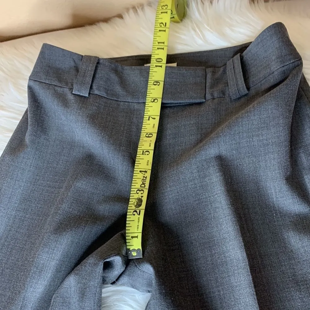 Ann Taylor LOFT Petites Gray Wool Blend Lined Dress Pants Size 2P - Image 8