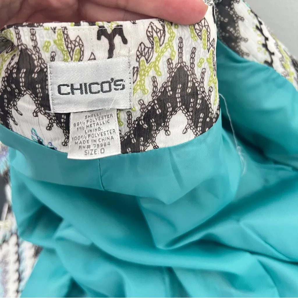 Chico's Jewel Seascape Sequin
Chevron Dressy Evening Jacket NEW - Image 9