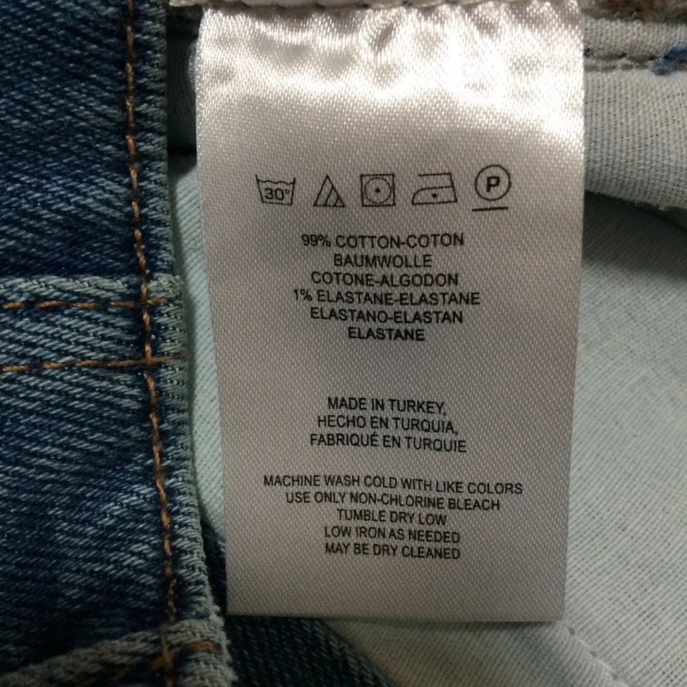 Free People  Corsette Frayed Raw Hem Distressed Denim Mini Skirt - Image 3