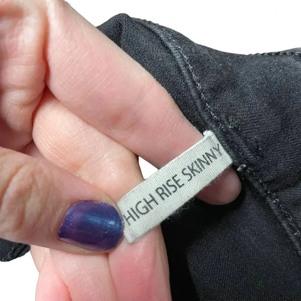 Rag and Bone Nina High Rise Skinny‎ Black Jeans Denim Size 28 - Image 11