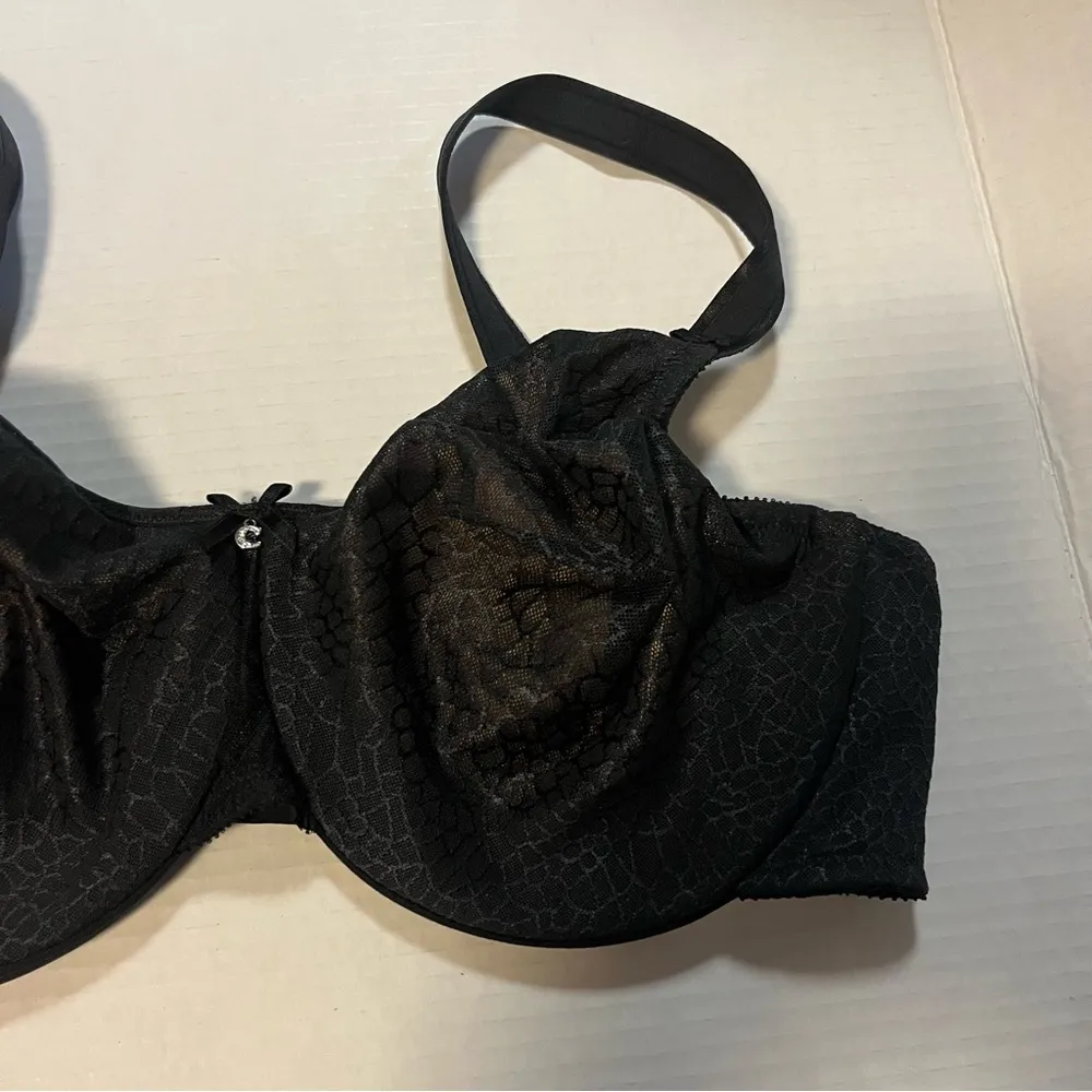 Chantelle Bra C Magnifique Seamless Unlined Minimizer - Black Sz 40D EUC - Image 6