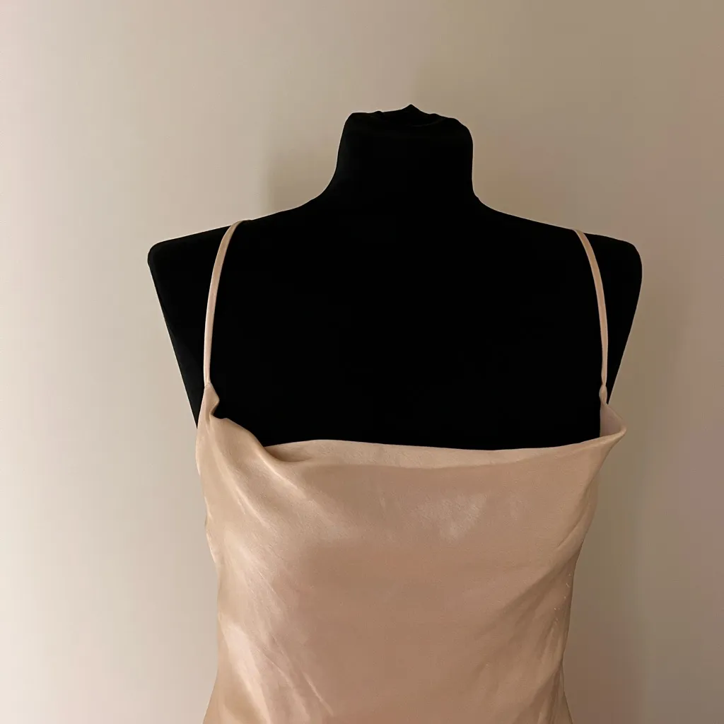 Show Me Your MuMu Cream Satin Maxi Dress - Image 3