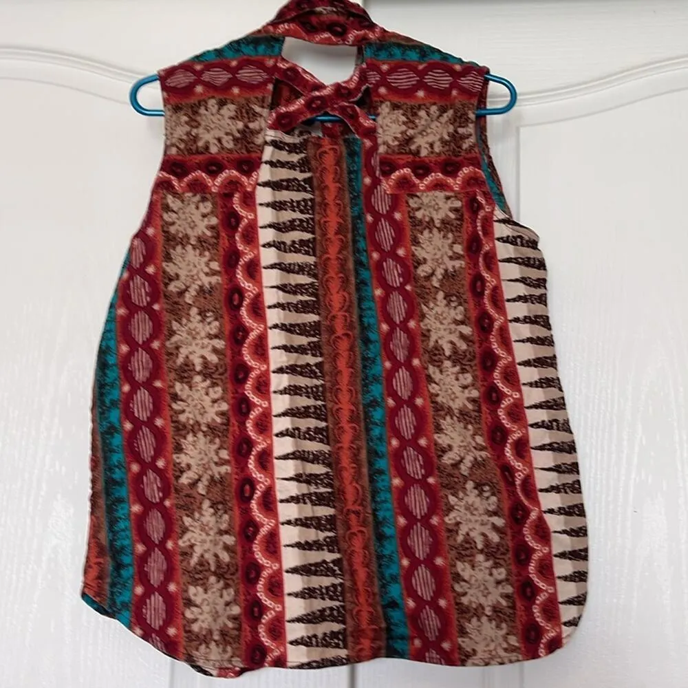 Vintage Ozark Mountain Jean Co Weetern Blouse Sz L Orange Size L - Image 3