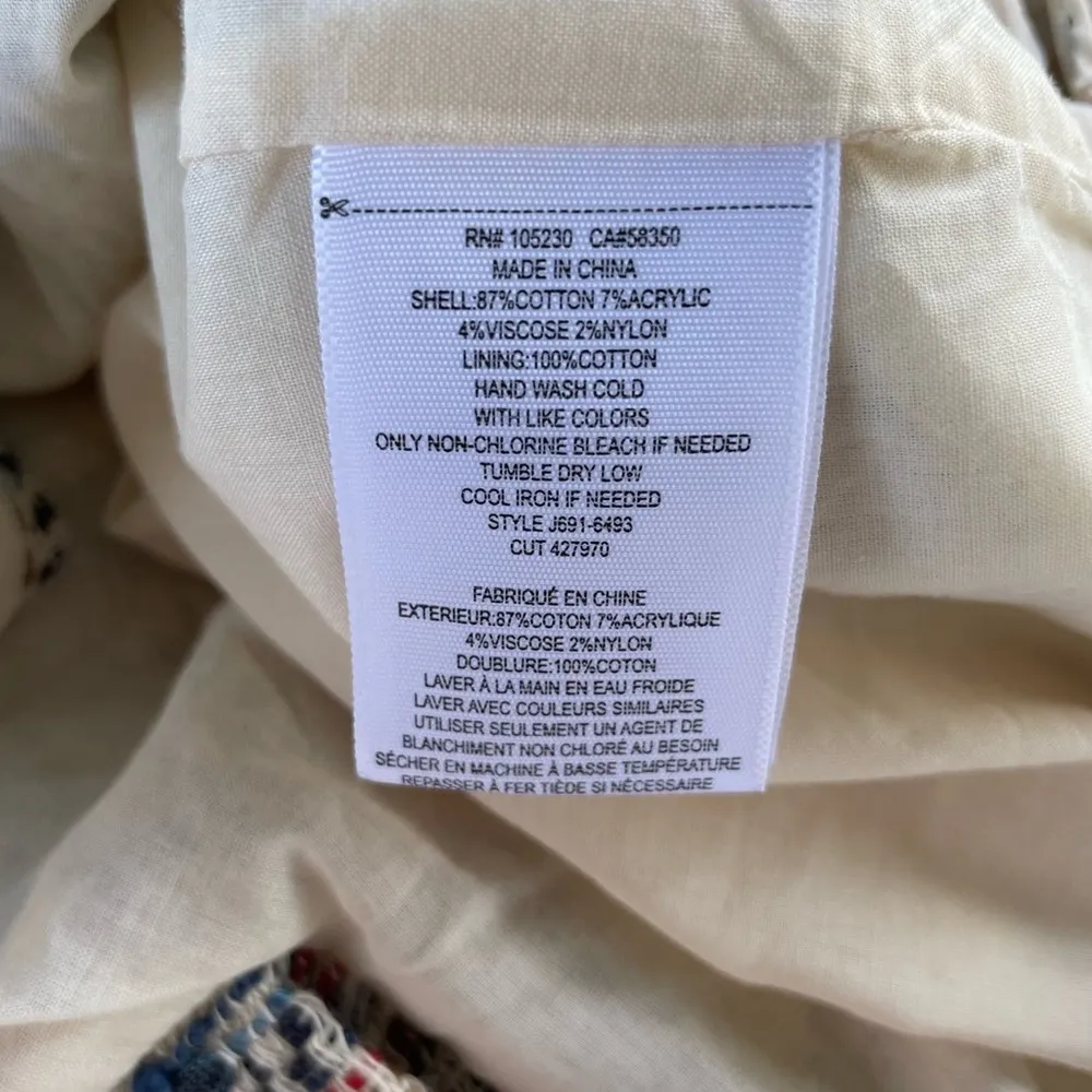 Joie Shorts Merci Blue Santorini Textured Boho Festival - Image 3