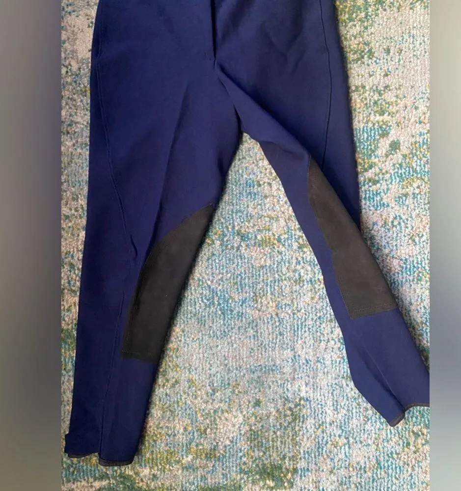 Vintage deadstock Harry Hall equestrian riding breeches, size 30R Blue - Image 13