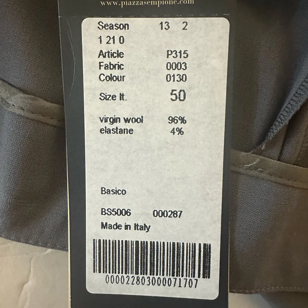 Piazza Sempione Audrey P315 Wool Blend Crop Pants Women IT 50 US 14 - Image 8