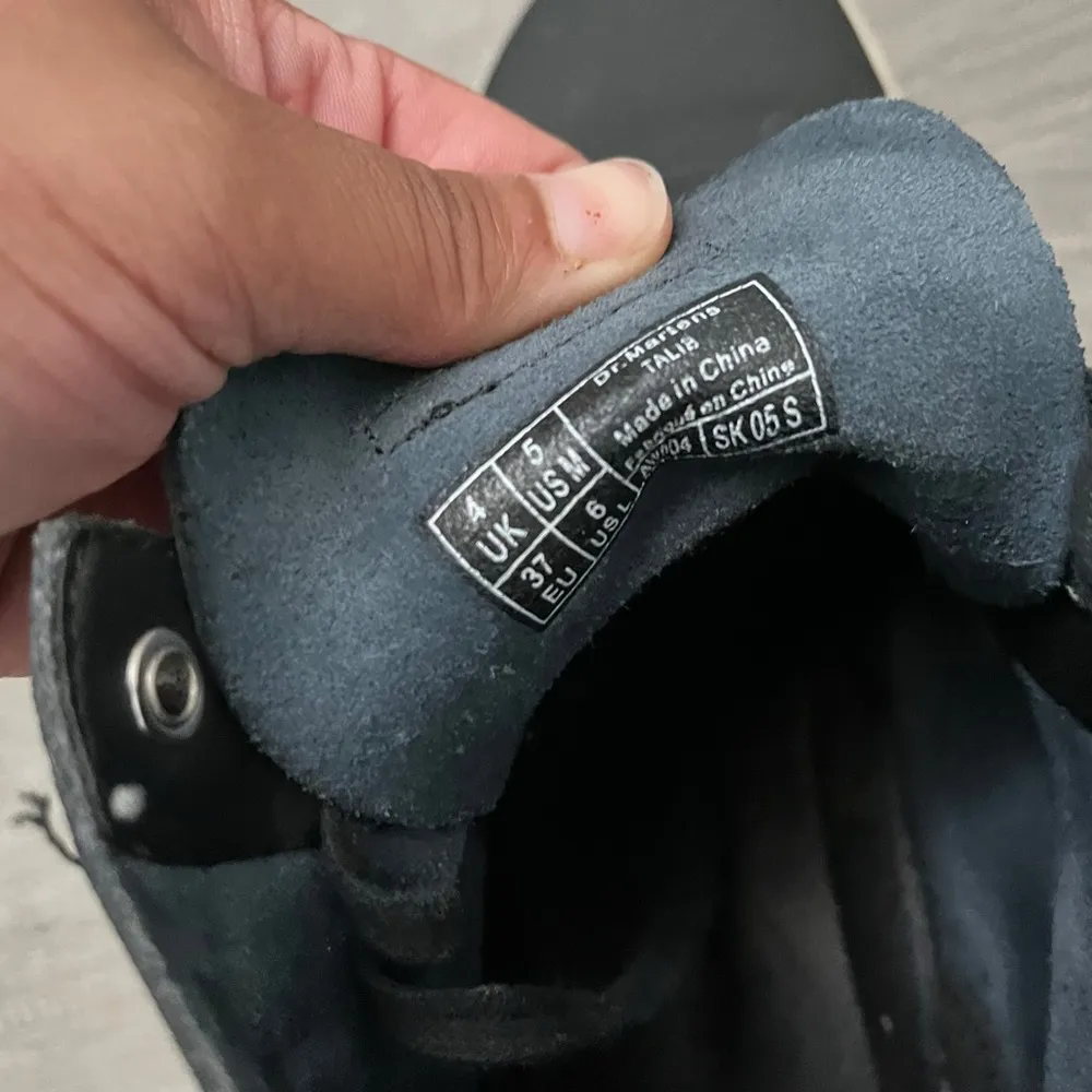 Dr Martens Talib Indigo Blue Suede Leather High Tops Chukka Boots Shoes - Image 6