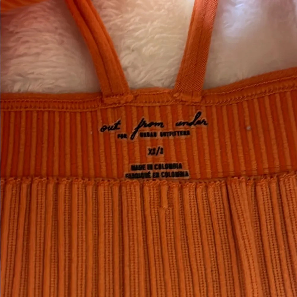 Urban Outfitters Orange ribbed bralette - Image 2