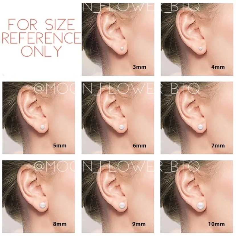 Black CZ Barbell Earrings - Image 2