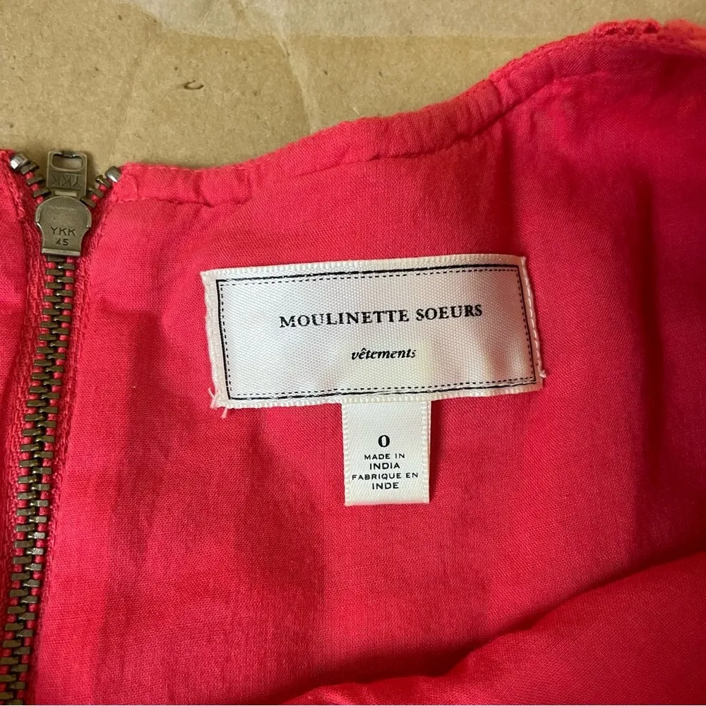 Anthropologie Moulinette Soeurs Coral Lace Dazzling Lights Dress - Image 6