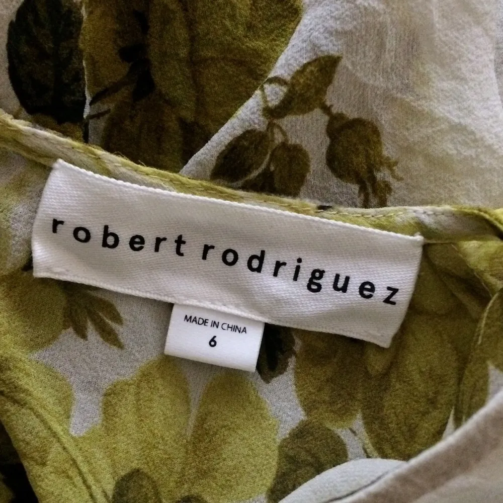 Robert Rodriguez  Silk Floral Ruffle Blouse - Image 6