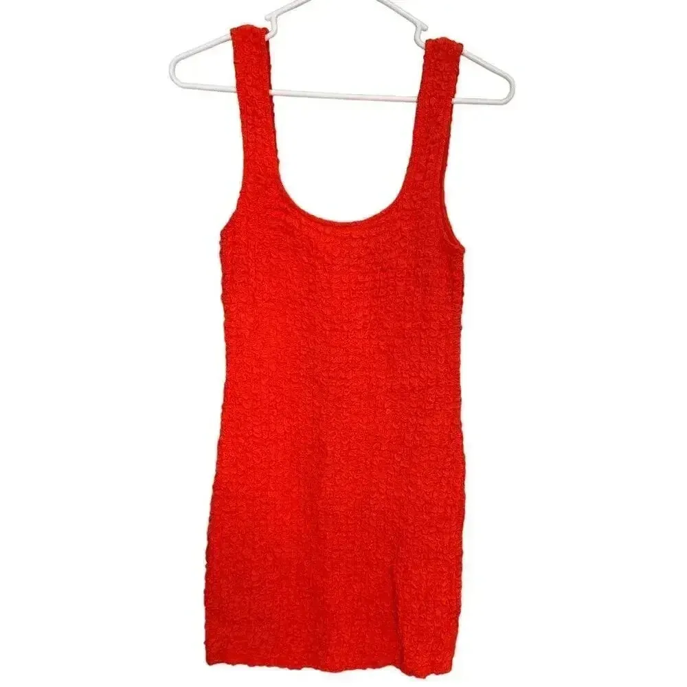 NEW- NWOT Rails Julie Cherry Red Smocked Mini Dress | Size S - Image 5