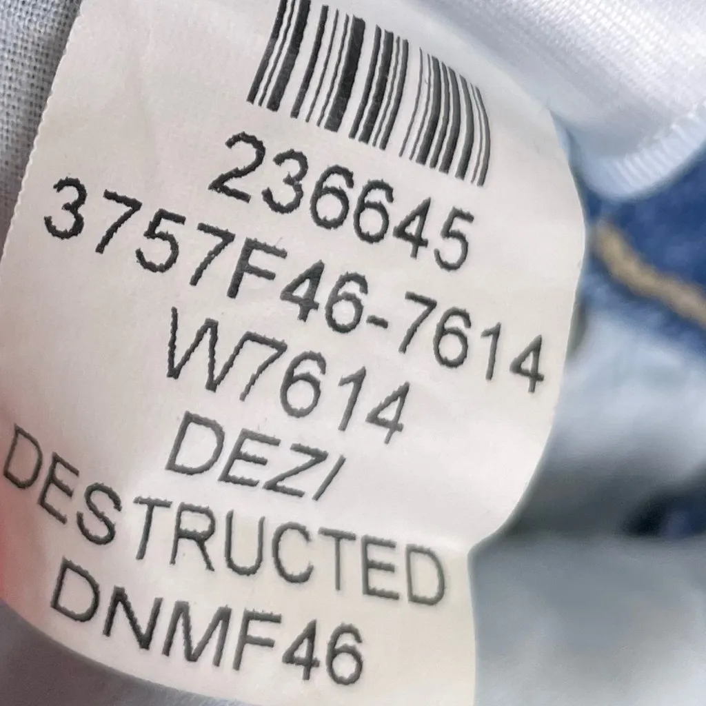 Paige Hoxton Ankle Jeans Women's Size 28 Dezi Destructed Distressed Denim Ripped - Image 8