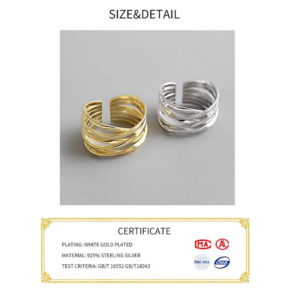 NEW Women's Yellow Gold-Plated‎ Multi Layer Ring, Adjustable - Image 13