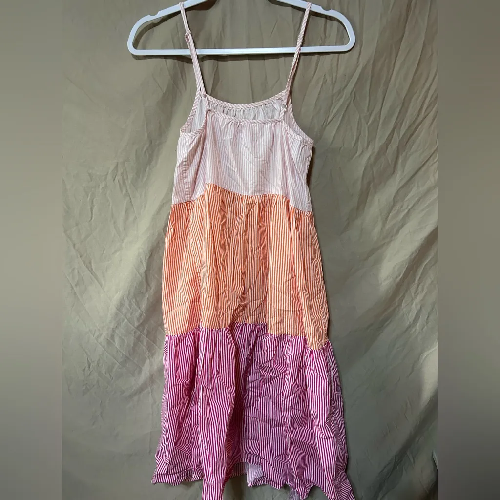 Solid & striped dress - Image 2