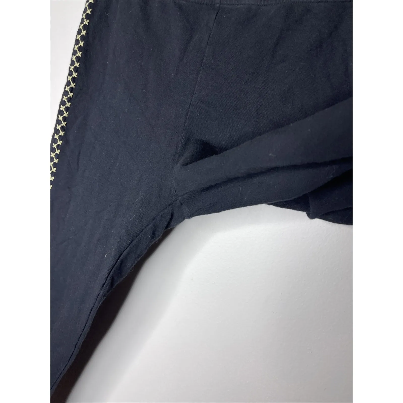 Johnny Was Legging Black Floral Embroidery Size Small Pull On - Image 5