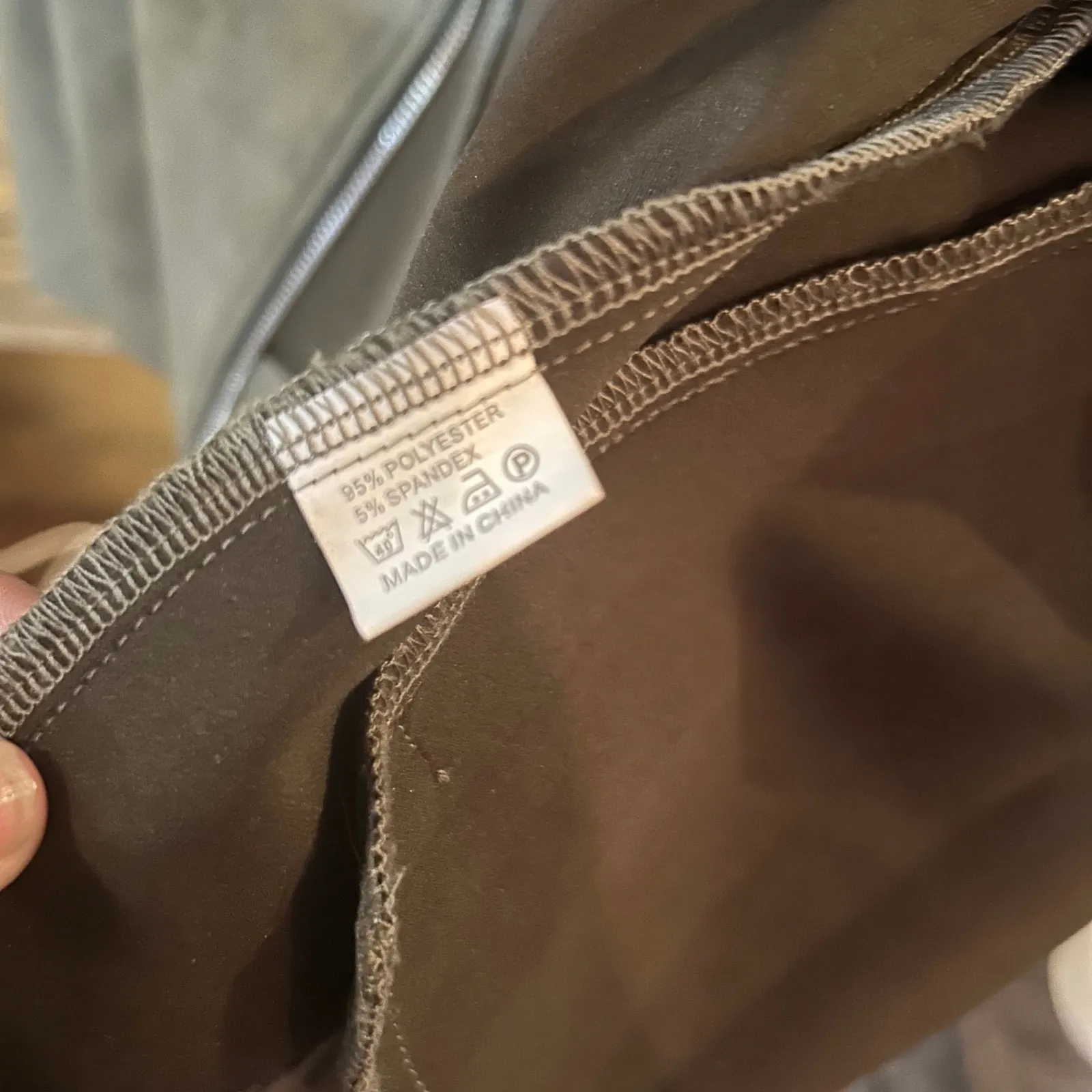 Apperloth A Moto Jacket Faux Suede Olive Green Asymmetrical Zip Up Women's Size M - Image 5