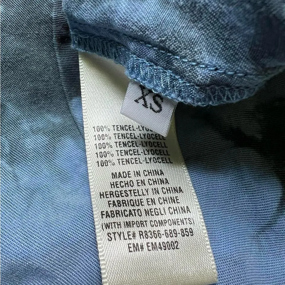 Anthropologie Blue and Black/gray Tie-Dye Mini Dress - Image 7