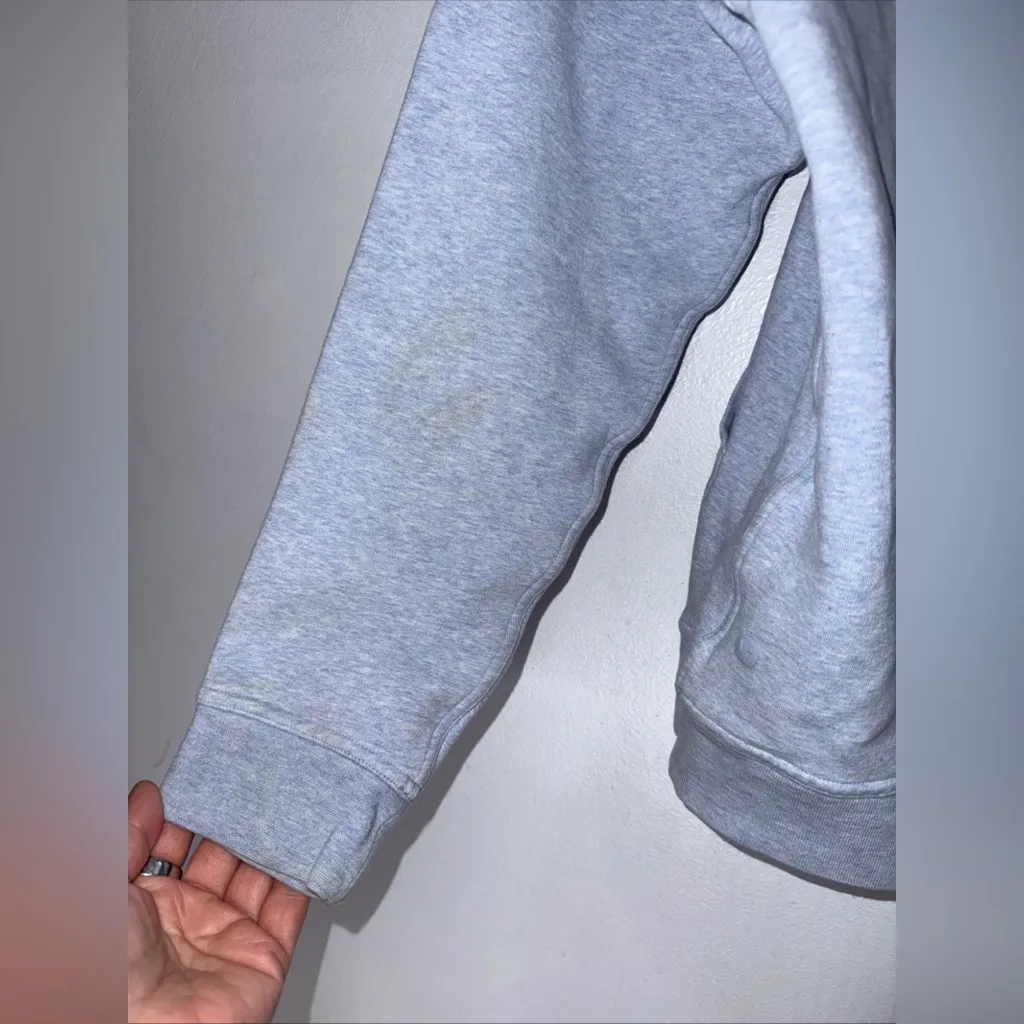 Lululemon Blue Hooded Pull Over Sweatshirt Size‎ 8 - Image 3