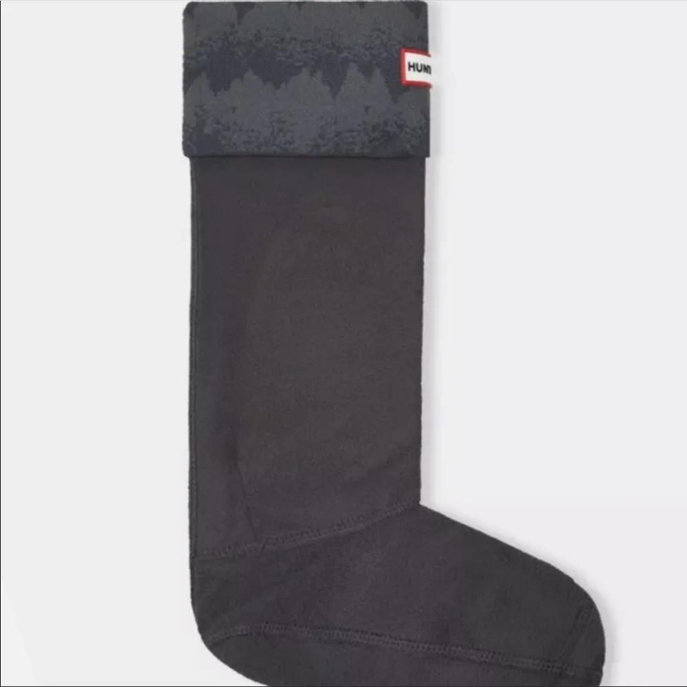 Hunter  Storm Stripe Knitted Cuff Boot Sock New - Image 2