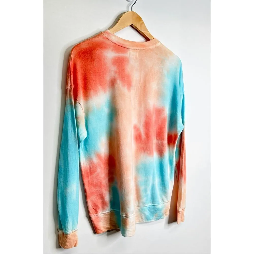 Sundry Sweater Womens Size XS Terry Oversized Sweatshirt Tie Dye Crewneck NWT - Image 6