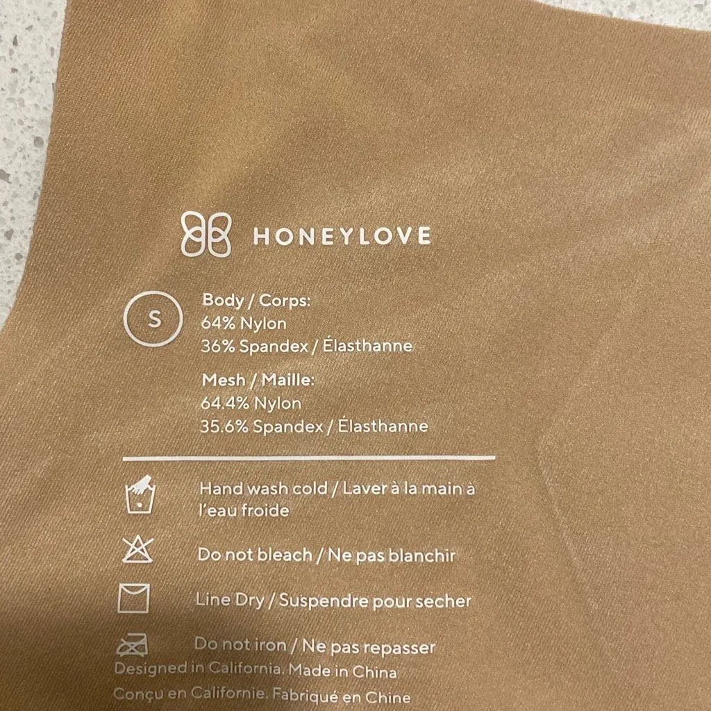 HoneyLove crossover bra, size small Tan - Image 6