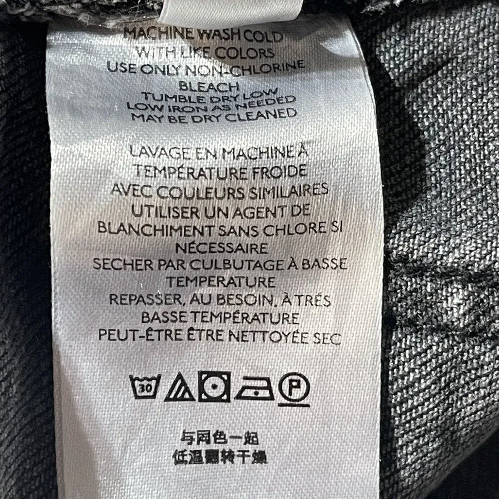 Pilcro and the Letterpress SZ 27 Slim Boyfriend Jeans Mid-Rise Distressed Black - Image 11