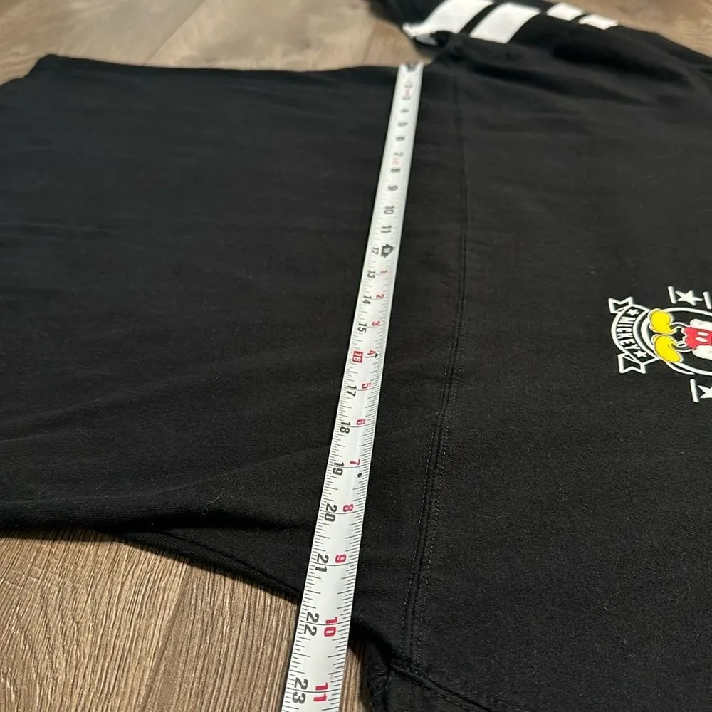 Disney Mickey‎ Mouse Spirit Jersey Long Sleeve Black Pullover Small - Image 11