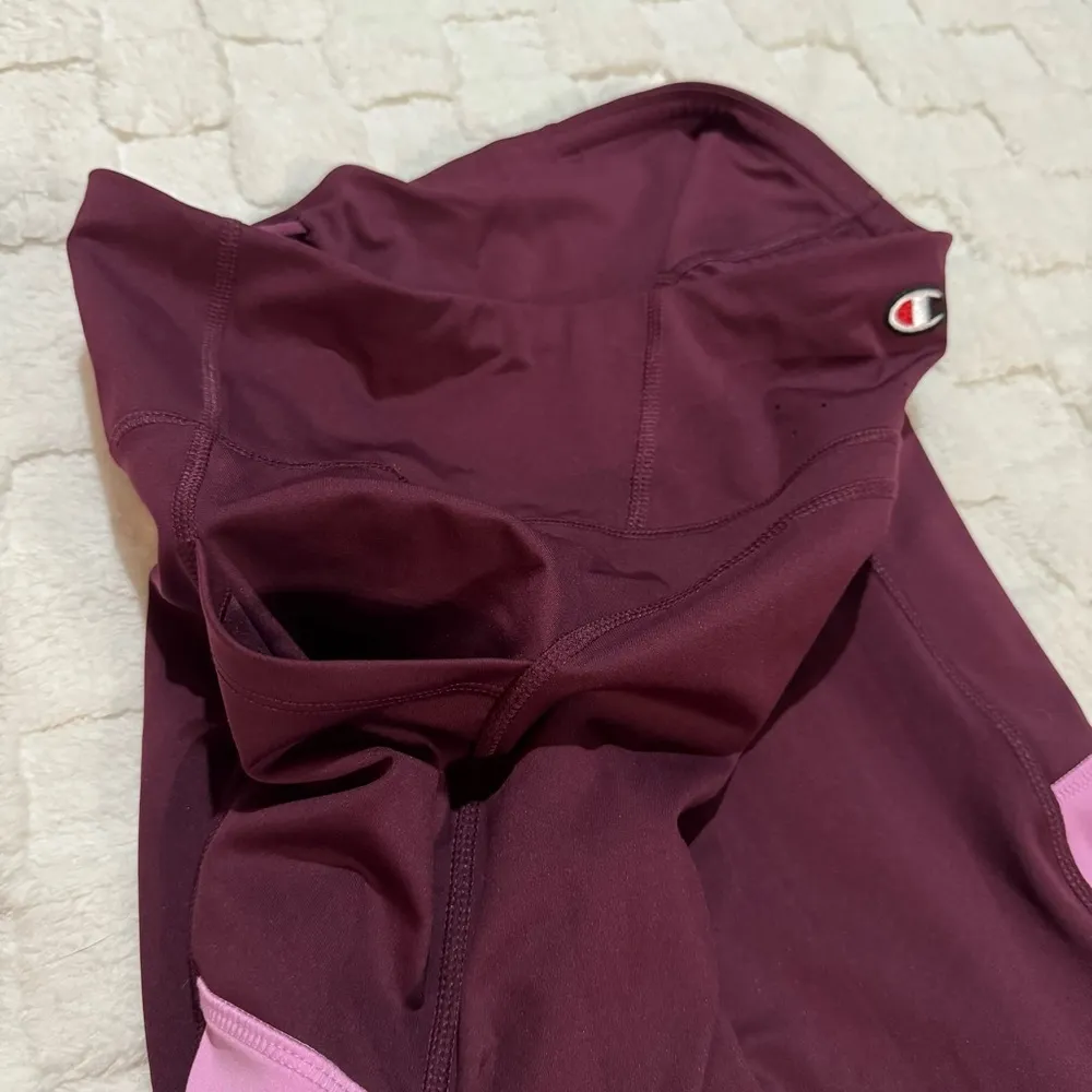 Champion Women’s Scult 7/8 Athletic Tights Leggings, Burgundy, Pockets - X-Large - Image 5