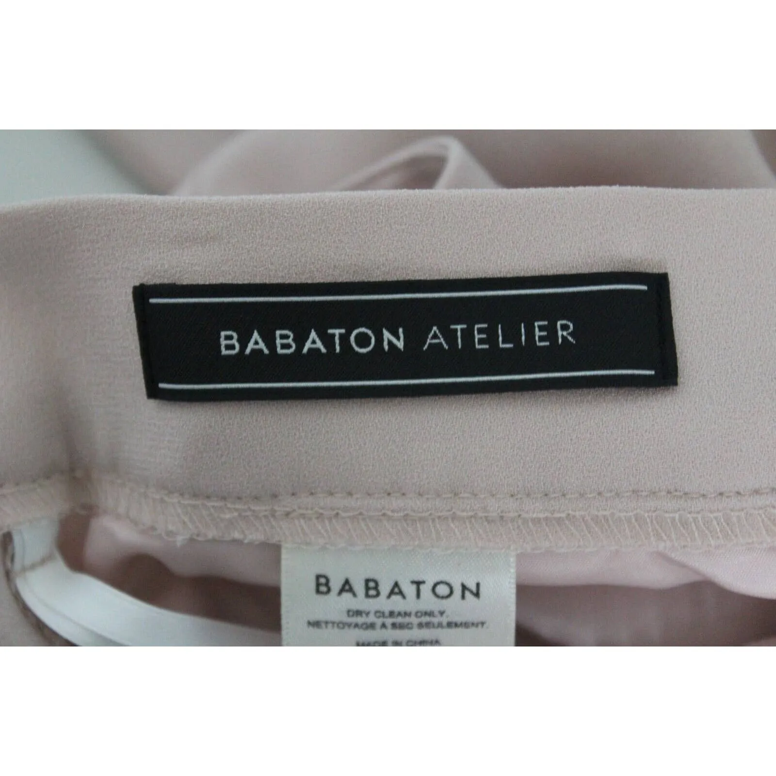Babaton Ateler Pant Cohen Size 2 Pink Tan Pull-On High Rise Fleece Slim Women - Image 5