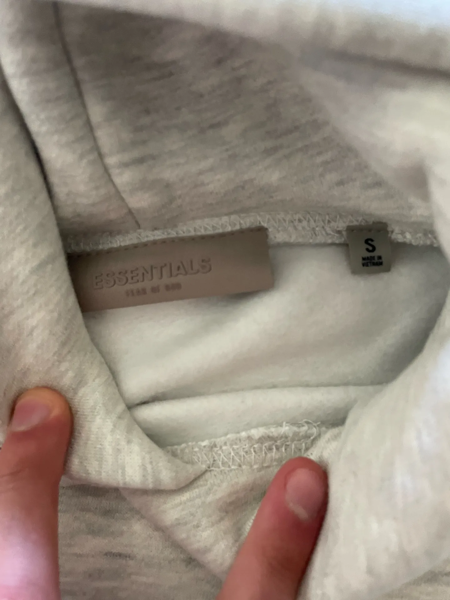 Essentials Fear of God Hoodie β Light Oatmeal XS - Image 4