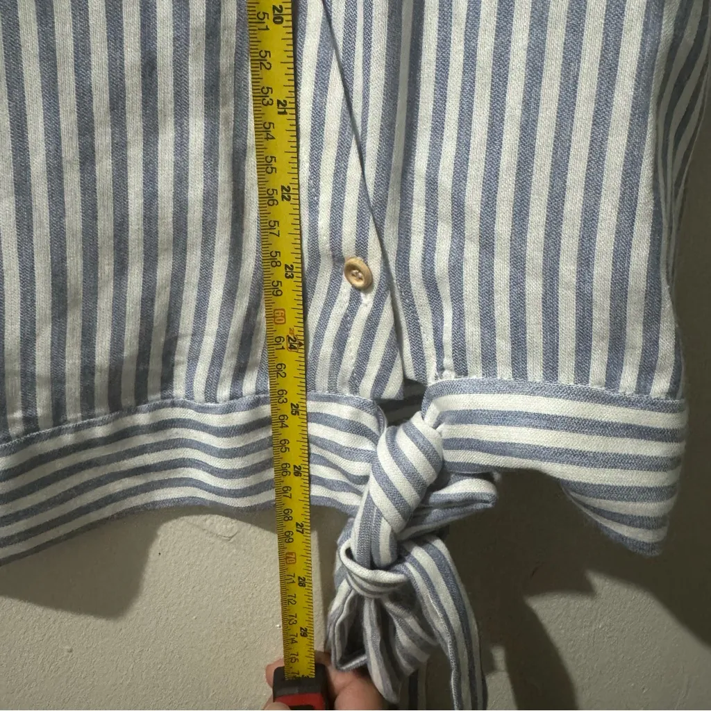 Sezane Strada Top in Blue Ecru - Image 8