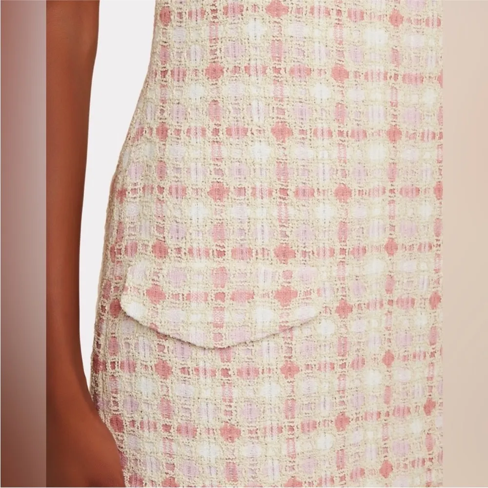 ALEXIS tweed fringe hem mini dress NEW - Image 9