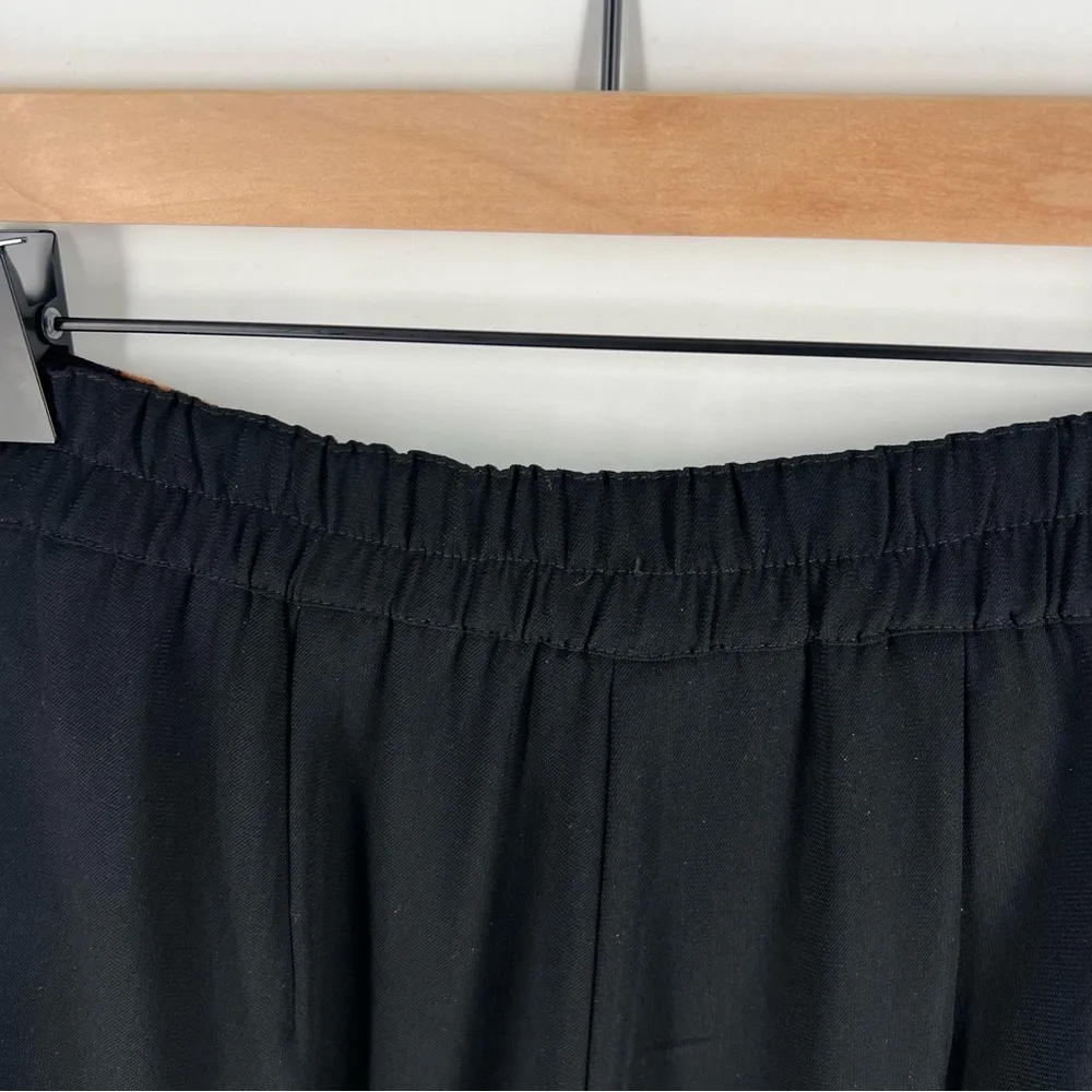 Nancy Bolen City Girl Vintage Velvet Waist Trim Pleated Front‎ Trousers Black Size 12 - Image 7