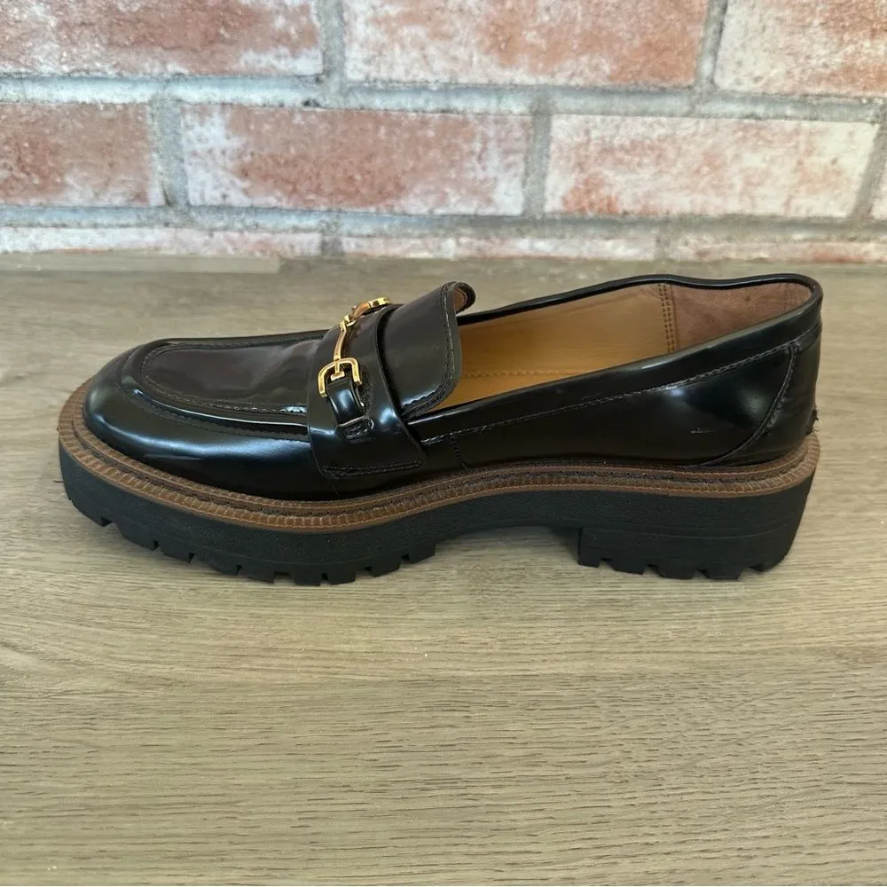 Sam Edelman Laurs Chunky Lug Sole Loafer Black 8.5 Women’s Shoe Platform Preppy - Image 6