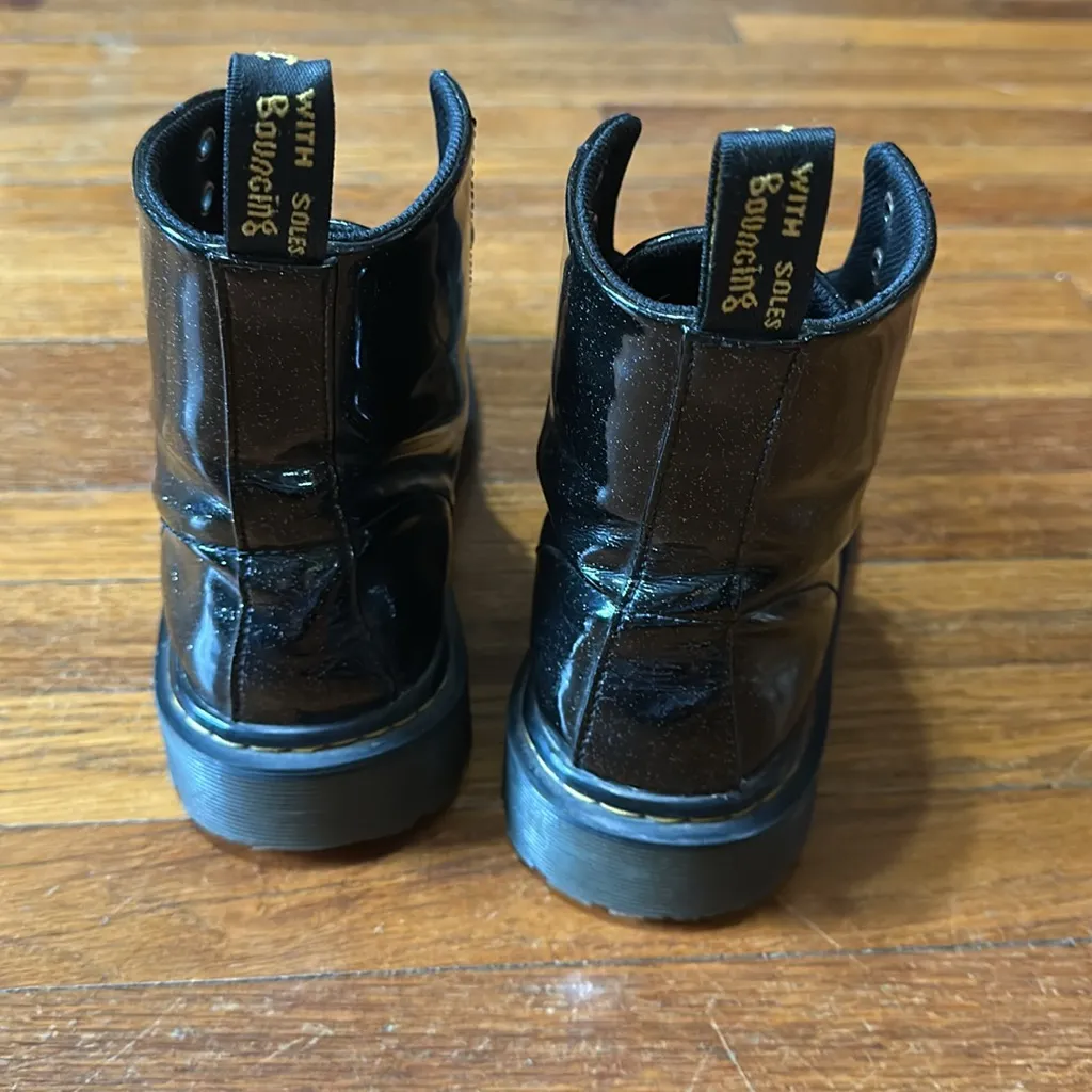 Dr. Martens  “Luana” Glitter Combat Boots, Sz 9 - Image 3