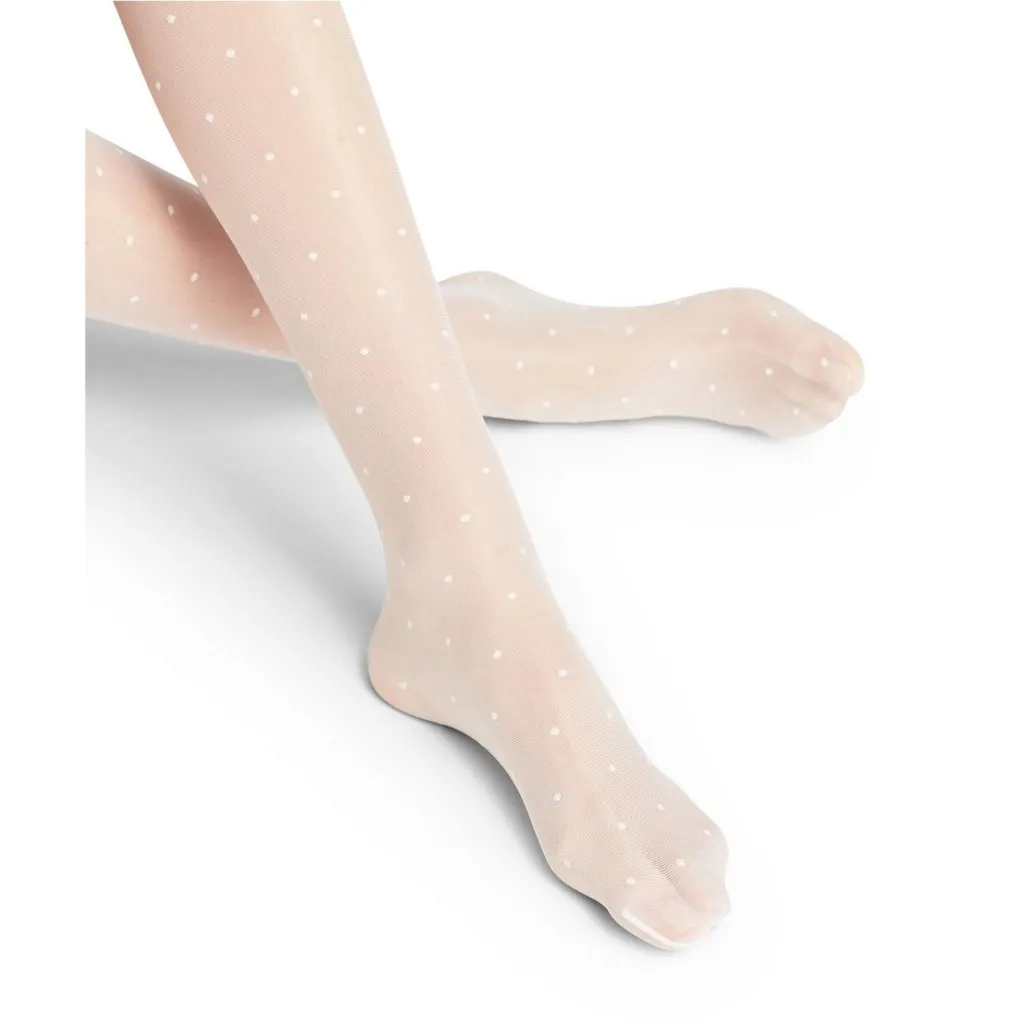 FALKE Dot Tight in White Small New Womens Nylons Pantyhose - Image 10